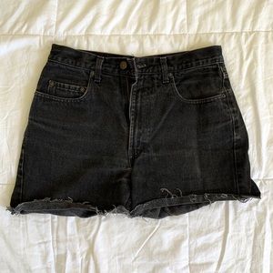 Vintage GAP Black Denim Cutoff Shorts